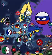 Image result for Europe Map Countryballs 2021