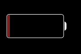 Image result for iPhone Low Battery Bar