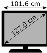 Image result for 50 TV Dimensions