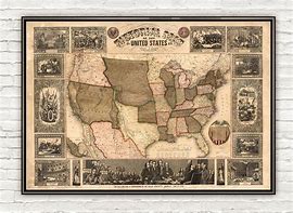 Image result for Old Portrait Map of America