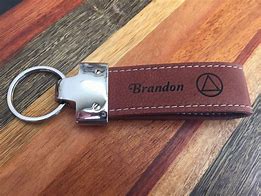 Image result for Leather Key Ring Engraved
