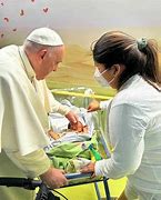Image result for Pope Fransis at a Hospital Bedside