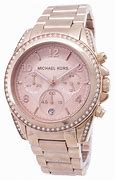 Image result for Michael Kors Rose Gold Black Watch