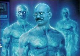 Image result for Watchmen Blue Guy