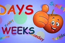 Image result for Seven Days of the Week Song