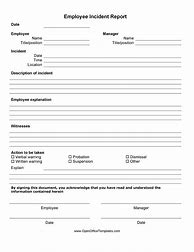 Image result for Incident Report Forms