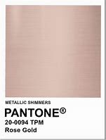 Image result for Pantone Rose Gold Metallic Recipes