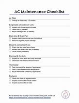 Image result for AC Motor Preventive Maintenance Checklist