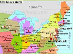 Image result for Northern United States Map