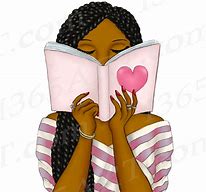 Image result for Black Girl Reading Book Clip Art