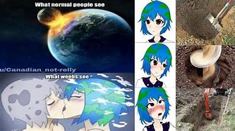 Image result for Anime Earth Meme