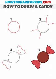 Image result for Candy Drawing Step by Step