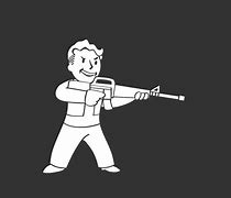 Image result for Vault Boy Holding Gun