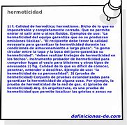 Image result for hermeticidad
