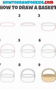 Image result for How to Draw Basket