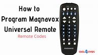 Image result for Philips Magnavox Remote Control Programming