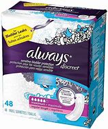 Image result for Always Discreet Pads Front and Back