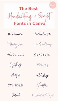 Image result for Canva Script Fonts