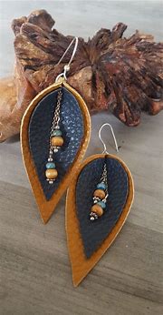 Image result for Leather Jewelry Earrings
