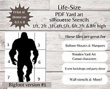 Image result for Life-Size Sasquatch Cut Out