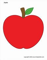 Image result for Apple Template to Color