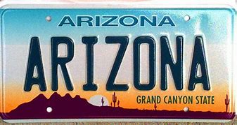 Image result for Arizona License Plate Clip Art