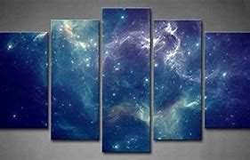 Image result for Blue Space Nebula Wall Art