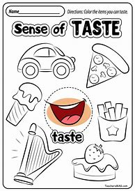 Image result for The 5 Senses Worksheets