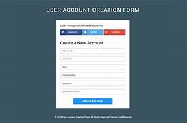 Image result for Account Creation