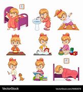 Image result for Daily Routine Clip Arts for Kids