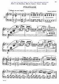 Image result for Chopin Polonaise Sheet Music