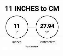 Image result for 11 Inches to Cm