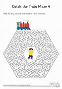 Image result for Train Maze Printable