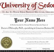 Image result for Doctor of Philosophy Degree Certificate