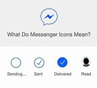 Image result for Messenger Delivered Icon