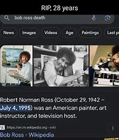 Image result for Bob Ross Death