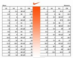 Image result for Nike Shoe Size Chart