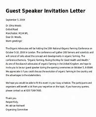 Image result for Church Guest Speaker Invitation Letter