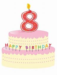 Image result for Number 8 Birthday Clip Art
