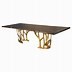 Image result for Antique Solid Wood Table with Bronze Element