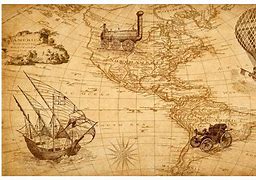Image result for Antique USA Map
