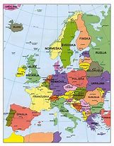 Image result for Karta Evrope Na Srpskom