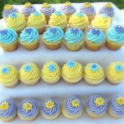 Image result for Blue Baby Shower Cupcakes