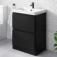 Image result for Black Bathroom Sink Unit