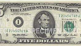 Image result for Five Dollar Note