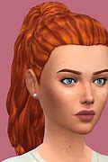 Image result for Sims 4 Curly Ponytail CC