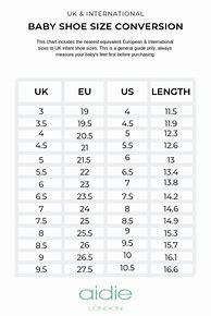 Image result for 19Cm in UK Shoe Size Conversion Chart
