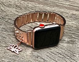 Image result for Rose Gold Apple Watch with Black Case