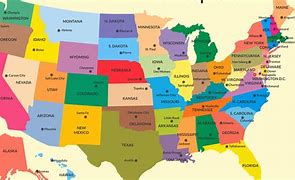 Image result for United States Map with Capitals