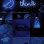 Image result for Black and Blue Aesthetic